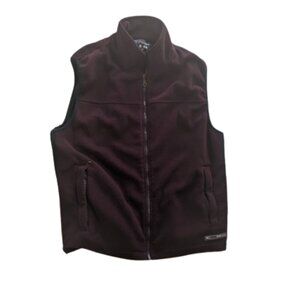 ----  POINT ZERO  Plum  Purple Fleece Vest Size Large